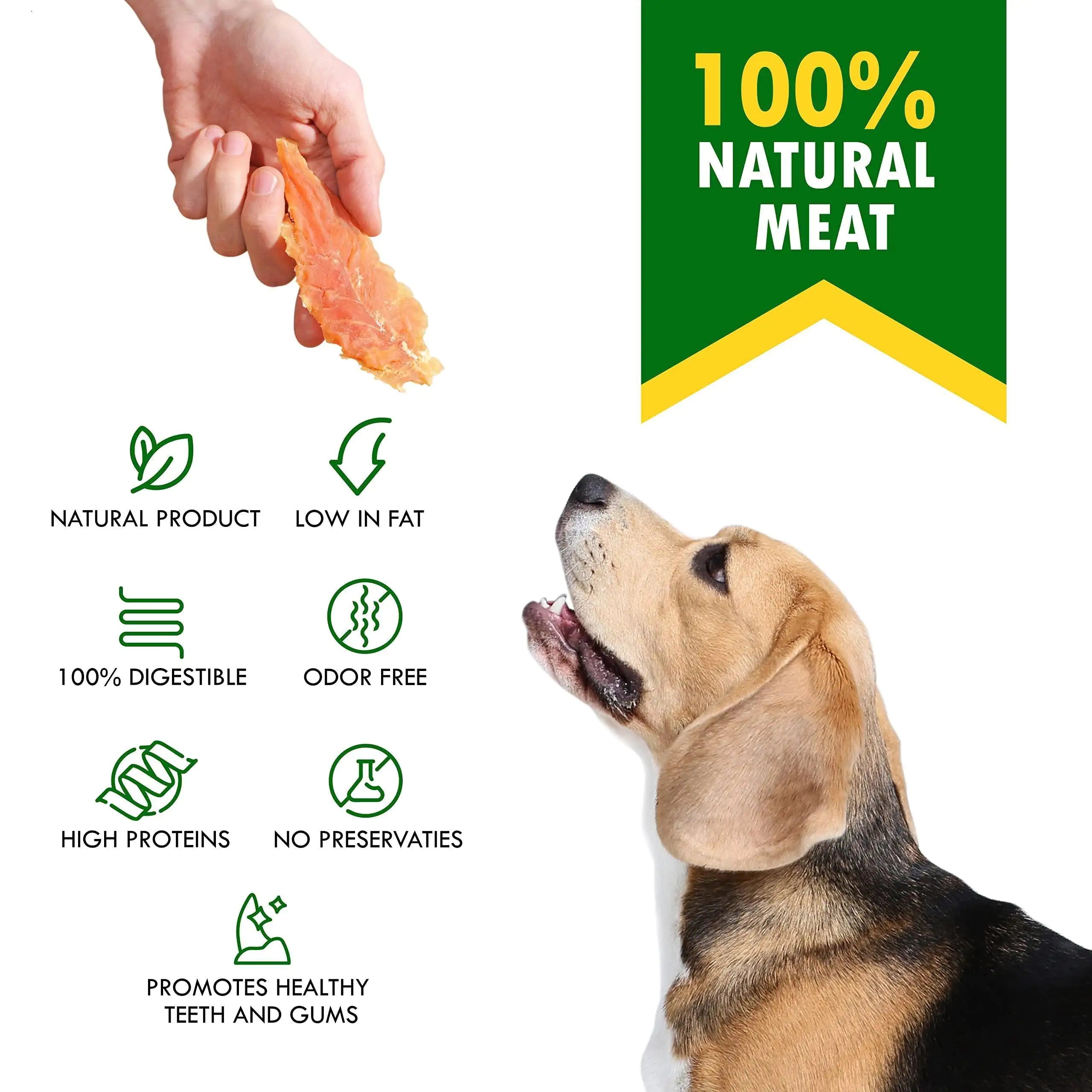 Organic Chicken Jerky Dog Snacks 300g