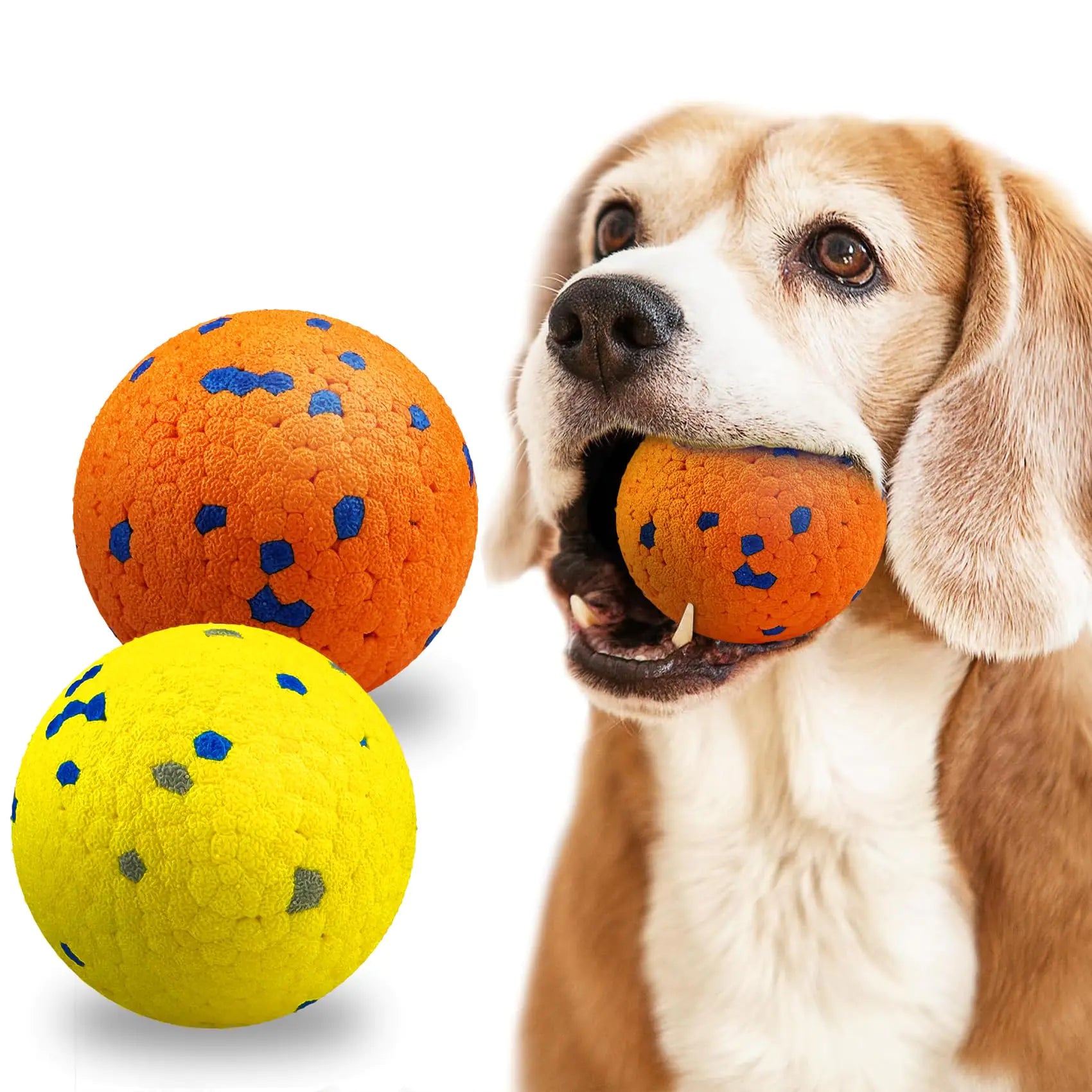 auomii 2 Pack Dog Balls Indestructible Tennis Balls