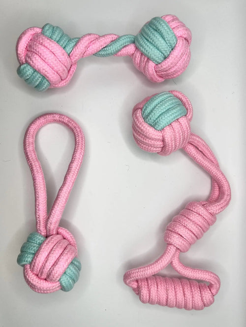 Dog Toy Dog Ropes Included S/M/L Dog Toys (Pink)