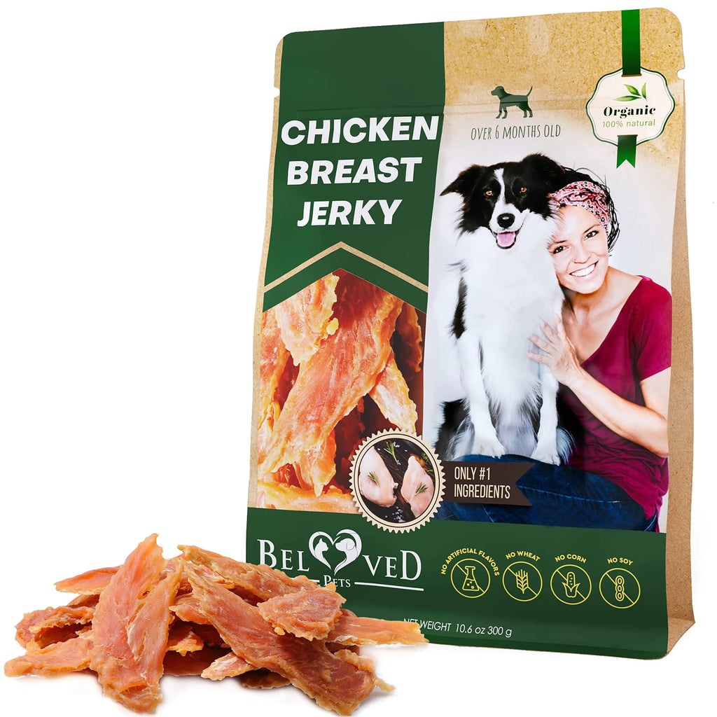 Organic Chicken Jerky Dog Snacks 300g
